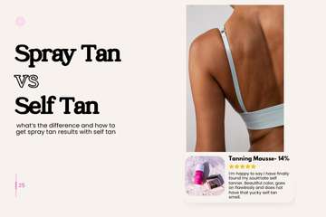 Spray Tan vs Self Tan: How They're Different